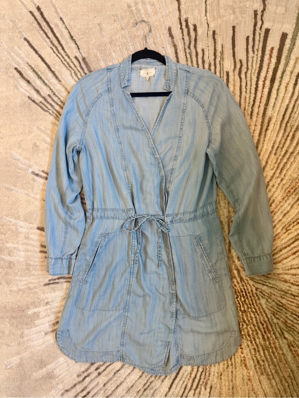 Denim Wrap Dress by Lou & Grey